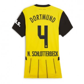 Borussia Dortmund Nico Schlotterbeck #4 Dámské Domácí Dres 2024-25 Krátký Rukáv